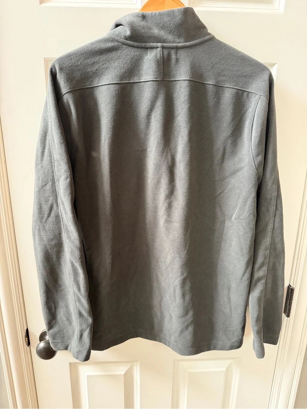 Banana Republic Men's Charcoal Gray Quarter-Zip Pullover
